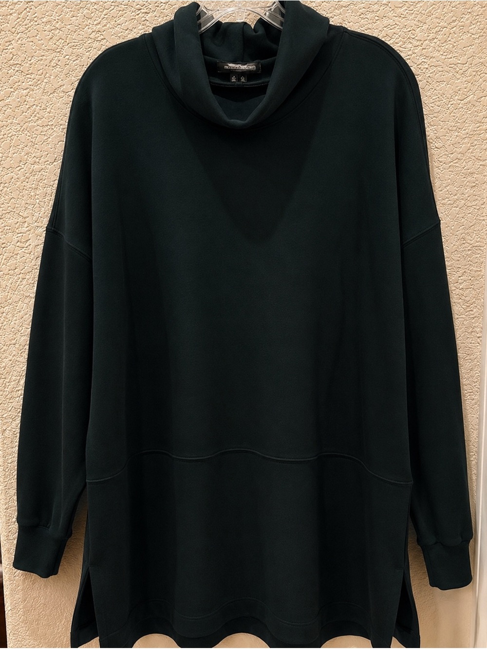 SPANX AirEssentials Turtleneck Tunic 1X Tall Deep Evergreen Green NWOT - Picture 3 of 5